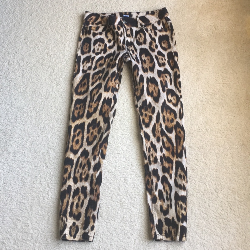 ❌SOLD❌Just Cavalli animal print jeans - Picture 1 of 4